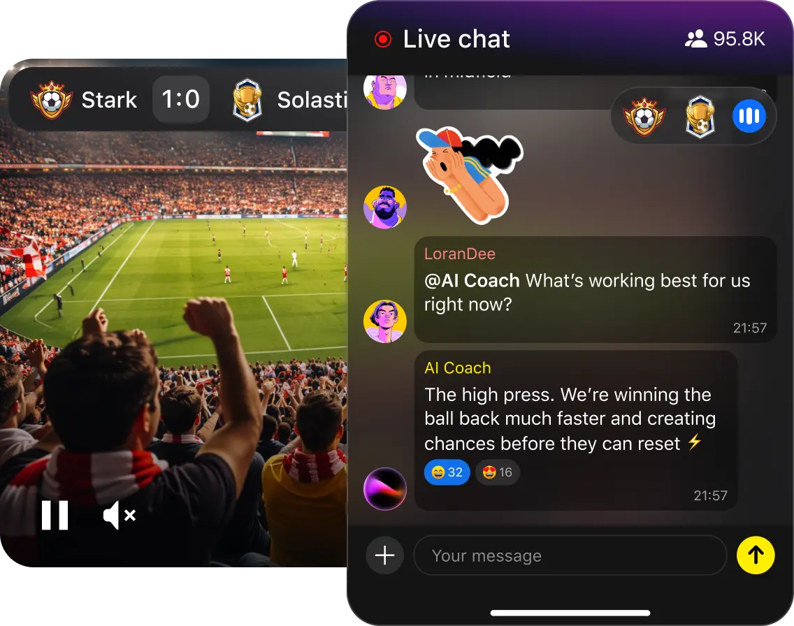 Interacción en chat público