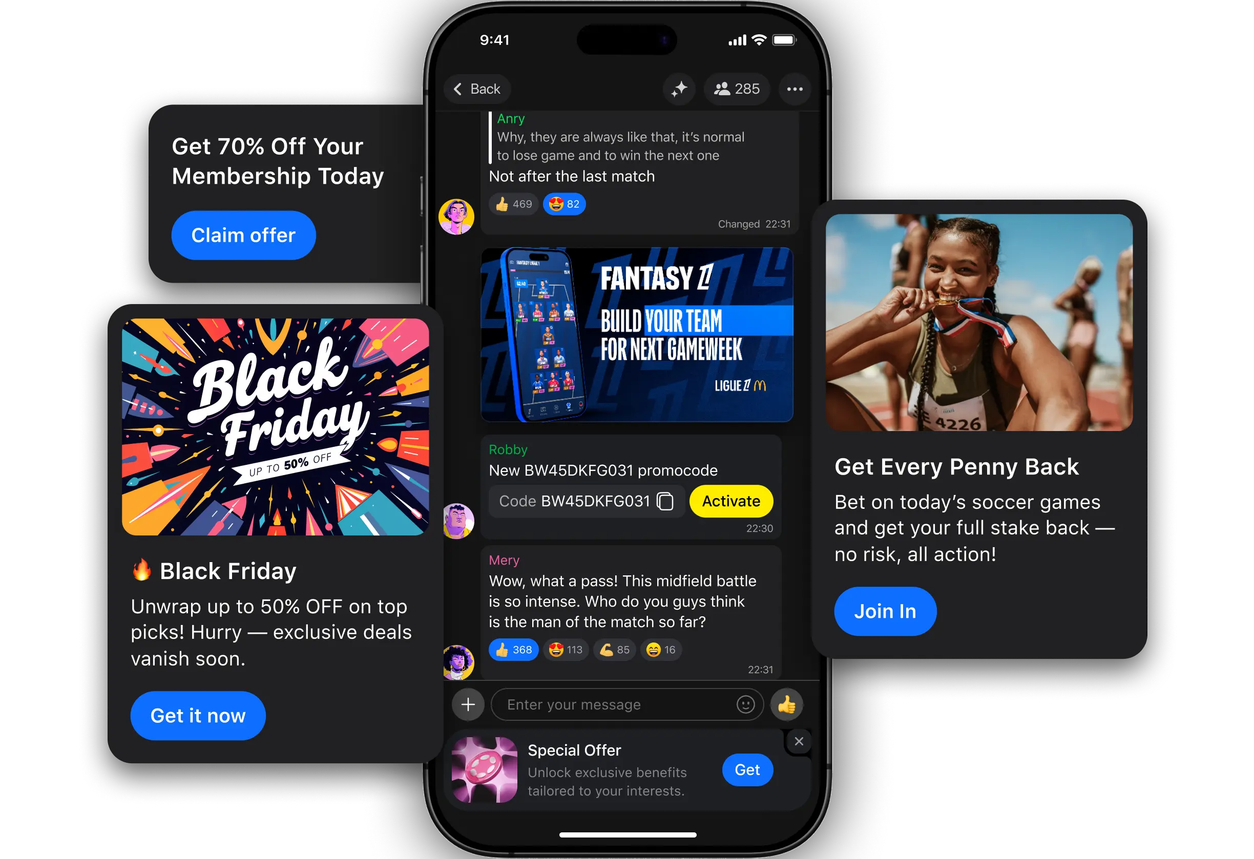 Marketing and Promotional Widgets